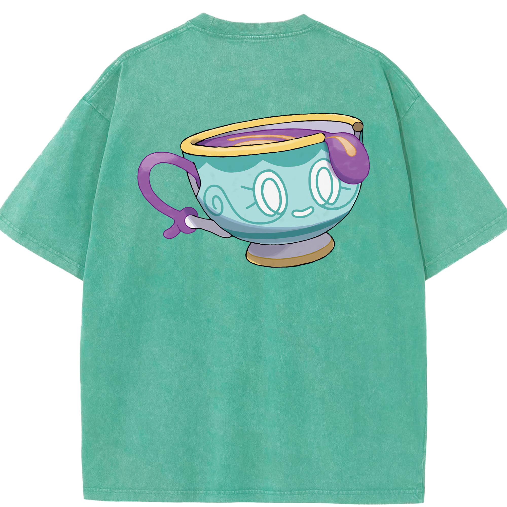 （画像用） ポケットモンスター Pokémon 綿100% ヴィンテージ風 半袖Tシャツ（背面プリント）